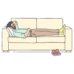 暇な人画像