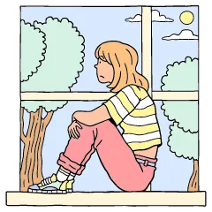 寂しい人画像